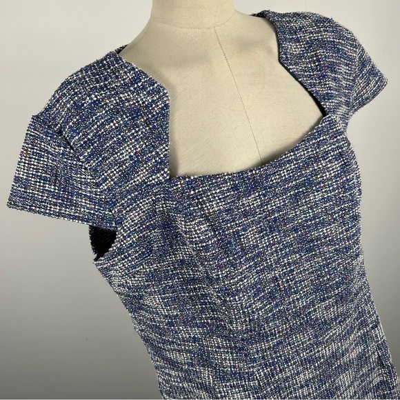 Grace Karin Womens Blue/White Tweed Knee-Length Semi Formal Casual Dress XXL - Picture 4 of 12